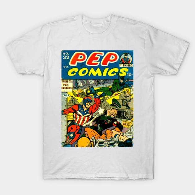 PEP Comics No. 32 T-Shirt by Public Domain Comics